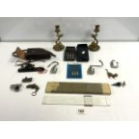 VINTAGE ABNEY LEVEL, MAKER GOERTZ IN ORIGINAL CASE, 1970S HEWLETT PACKARD - 35 LED CALCULATOR, ETC