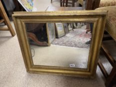 VINTAGE GILDED WALL MIRROR, 60 X 53CMS