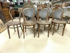 FOUR BISTRO BENTWOOD CHAIRS