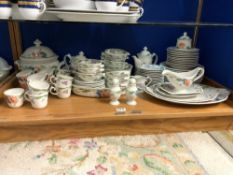 EXTENSIVE COLLECTION OF VILLEROY & BOCH AMAPOLA PATTERN DINNER AND TEA SERVICE