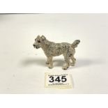 COLD PAINTED AUSTRIAN BRONZE TERRIER, 6 X 8CMS