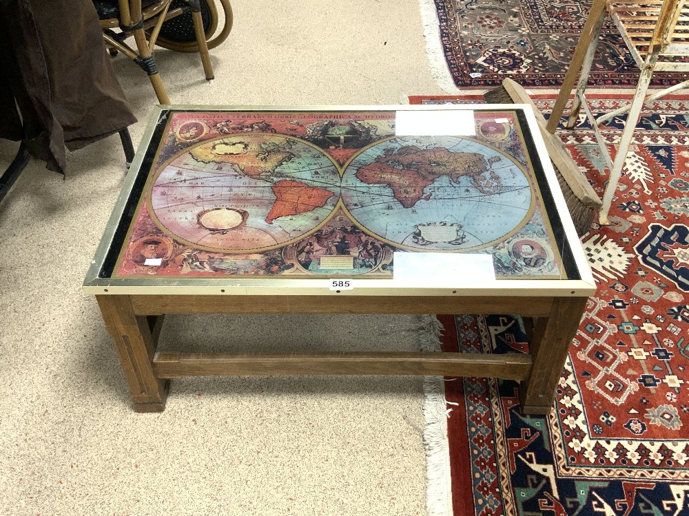 1980S MAP COFFEE TABLE