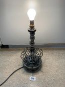 CRANK SHAFT AND ENGINE PART TABLE LAMP, 38CMS
