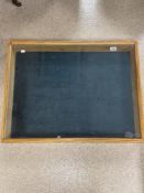 LARGE TABLE TOP DISPLAY CASE MADE FROM PINE, 86 X 66 X 12.5CMS