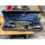 F. ARTHUR - HEBEL- VINTAGE BASS CLARINET IN FITTED BOX, SERIAL NUMBER - 950 - 691827