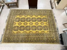 AFGAN GOLD GROUND PATTERNED CARPET 176X230CMS