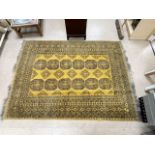 AFGAN GOLD GROUND PATTERNED CARPET 176X230CMS