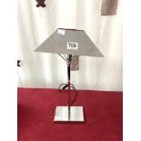 ANNA LARI (TILDE) VINTAGE CHROME TABLE LAMP, 46CMS