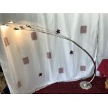 CHROME MID-CENTURY STYLE FOUR BRANCH STANDARD LAMP