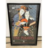 A FRAMED 'THE MIKADO POSTER' BY GILBERT AND SULLIVAN - STRATFORD FESTIVAL CANADA DESIGN BUMS,