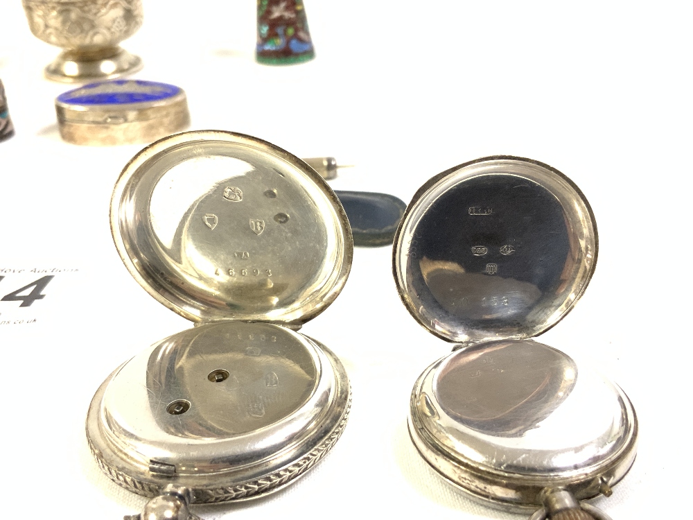 QUANTITY OF HALLMARKED/925 SILVER, INCLUDES FOB WATCHES, AND MORE - Image 8 of 8
