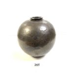 LARGE STUDIO POTTERY VASE, MARKED TO BASE GUERNSEY, 26CMS