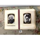 VICTORIAN LEATHER PHOTOGRAPH ALBUM WITH SOME 3D HOLOGRAM PHOTOGRAPHS