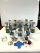 A QUANTITY OF GAS TILLEY LAMPS - VARIOUS