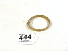 750 18K GOLD FLAT LINK BRACELET, 18CMS, 26.7 GRAMS