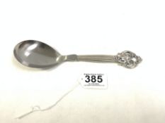 MODERNIST DANISH SILVER HANDLED SPOON BY COHR
