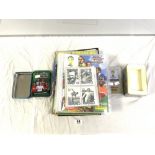 PANINI FOOTBALL WORLD CUP BRAZIL COLLECTORS BINDER AND CARDS, TOPPS FOOTBALL CARDS, WORLD CUP SOCCER