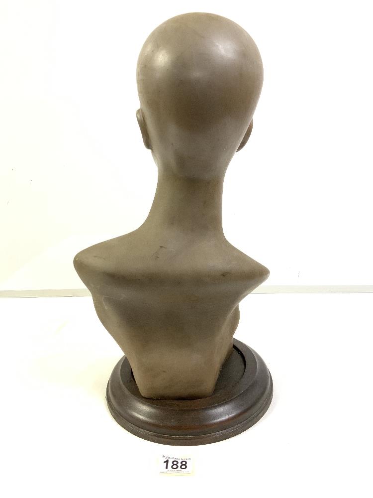 1940/50S COMPOSITE SHOP DISPLAY BUST, 44CMS - Image 3 of 5