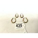 TWO PAIRS OF 9CT GOLD EARRINGS