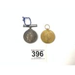 TWO WW1 MEDALS (88180 W. H. KNOTT R. A)