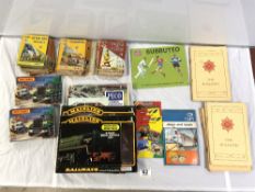 A SELECTION OF BRITAINS AND MATCHBOX COLLECTORS BOOKLETS, AND HORNBY, MECCANO, AIRFIX AND MORE