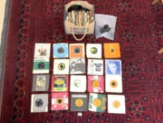 A QUANTITY OF 7" SINGLES - INCLUDES BEATLES, WINGS, YOKO ONO, T-REX, JOHNNY CASH ETC