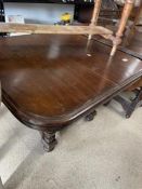 ANTIQUE FRENCH OAK TABLE WITH THREE LEAVES