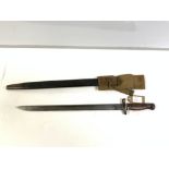 1907 PATTERN BAYONET MARKED SANDERSON WITH SCABBARD AND FROG CLEAN EXAMPLE