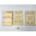 THREE MANUALS FOR ARMY SERVICE FORCES FOR PISTOL CALIBER 45, AUTOMATIC, M1911A1 - AND GUN,
