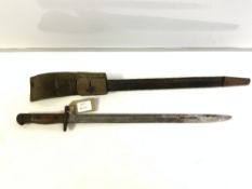 1907 PATTERN BAYONET 1917 WITH SCABBARD AND FROG