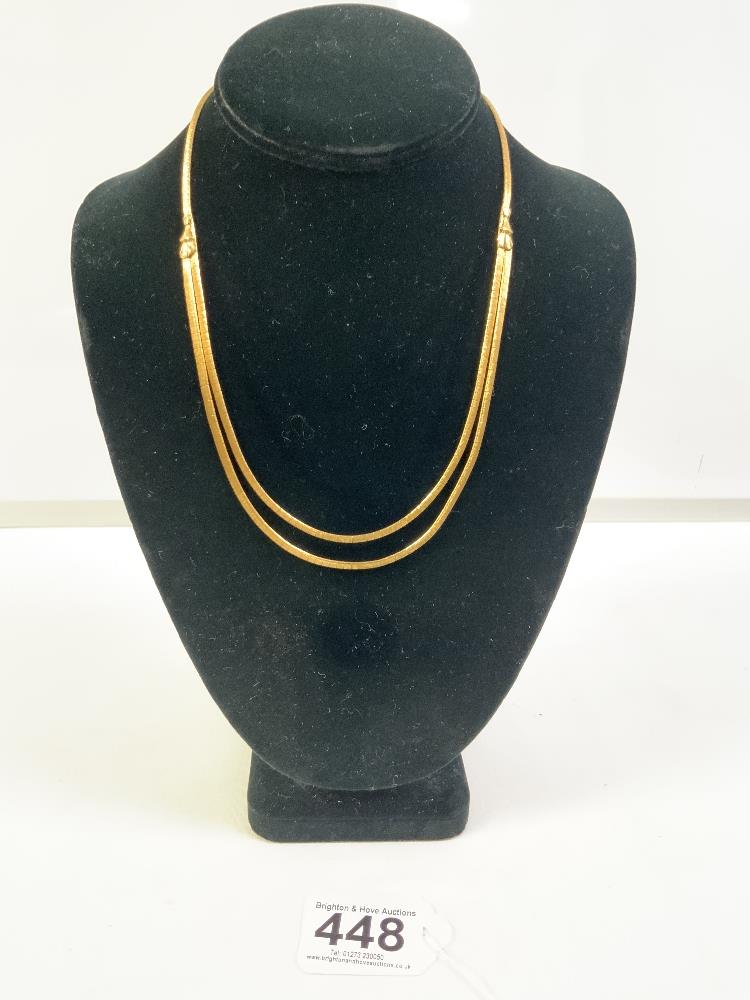 750 18K GOLD FLAT LINK 18-INCH NECKLACE 29.5 GRAMS