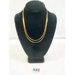 750 18K GOLD FLAT LINK 18-INCH NECKLACE 29.5 GRAMS