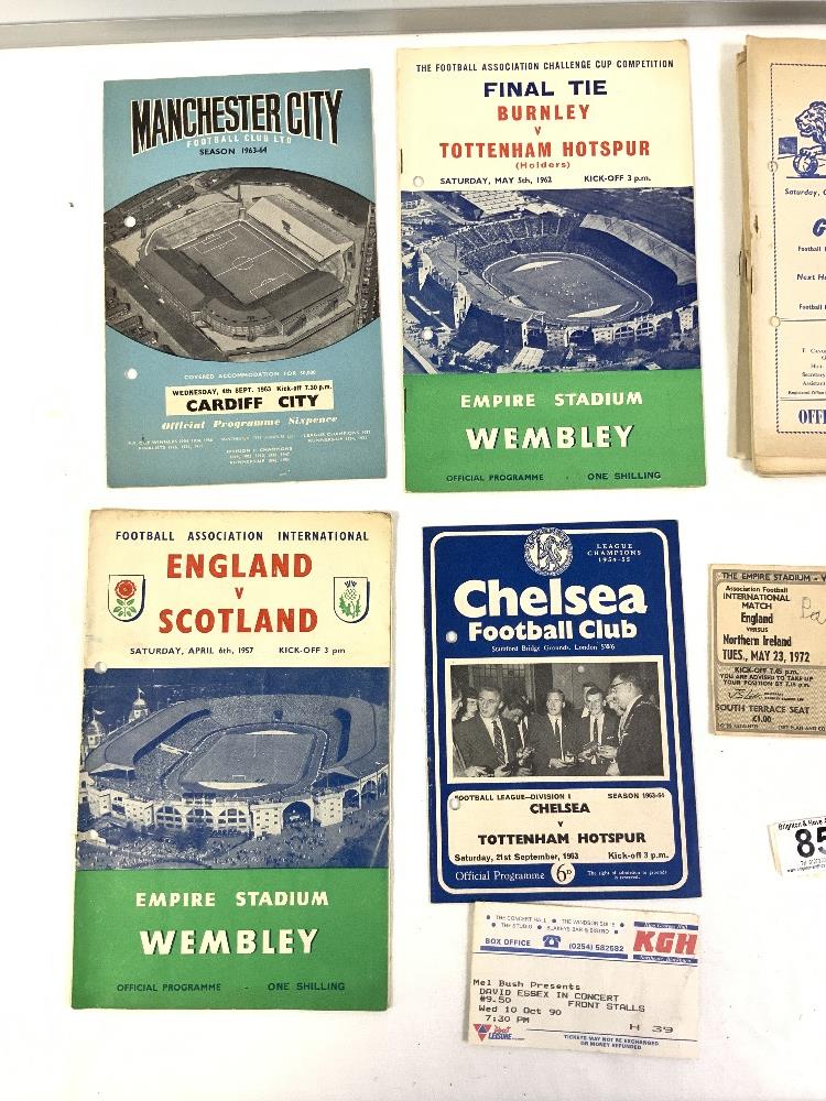 150 X 1950'S FOOTBALL PROGRAMMES AND A FEW TICKETS, MILLWALL, LEEDS, PORTSMOUTH, AND MORE - Image 2 of 7