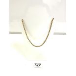 LARGE GOLD-PLATED 22 INCH NECKLACE