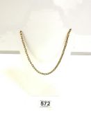 LARGE GOLD-PLATED 22 INCH NECKLACE