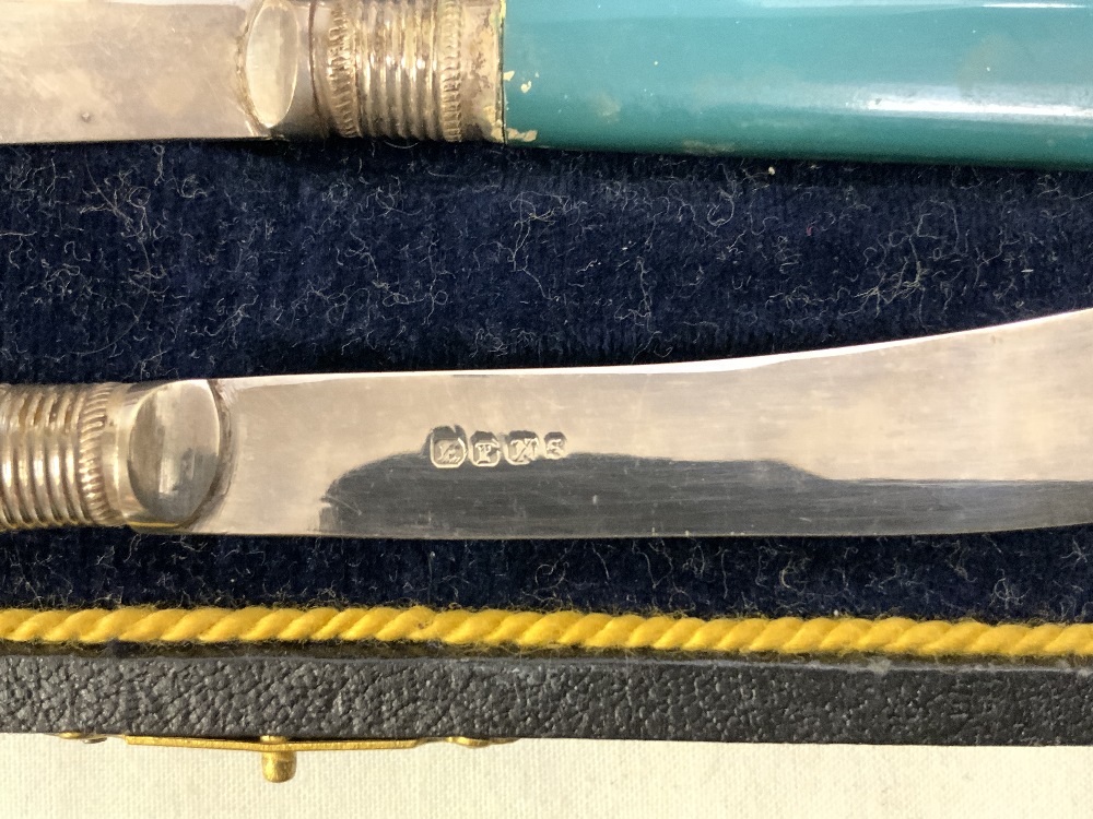 SEVEN BOXES OF PLATED CUTLERY, AND PLATED VASE WITH A TRAY - Image 12 of 16