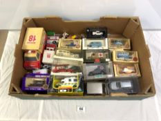 QUANTITY BOXED TOY VEHICLES, INCLUDES LLEDO, DAYS GONE, SOLIDO AND SUNRISE RESCUE VEHICLE