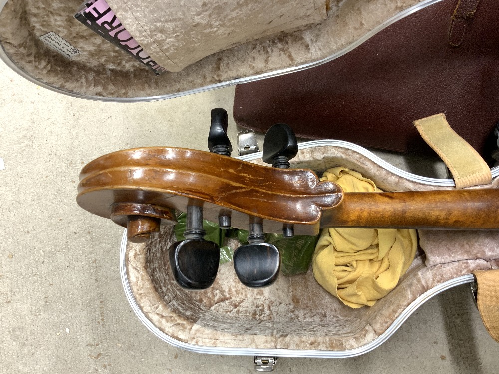 ANTIQUE CELLO AND BOW IN A CASE - Image 11 of 16