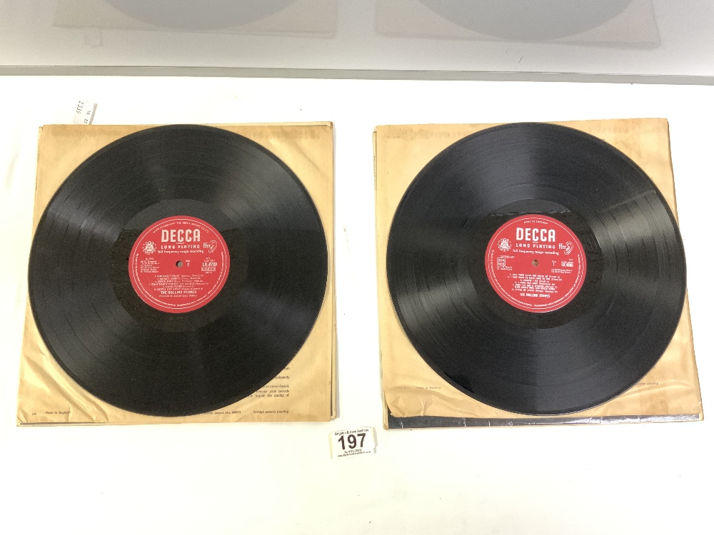 TWO ROLLING STONES LPS - 'OUT OVER OUR HEADS' WITH RED DECCA LABEL - MONO - LK4733 AND 'THE - Image 3 of 8