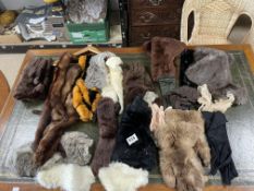 QUANTITY FUR STOLES, GLOVES, AND OTHER FURS