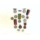 MIXED MEDALS AND MEDALLIONS WW2, KING GEORGE, AND MORE