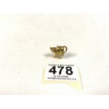 375 GOLD PENDANT (CAT), 1.8 GRAMS