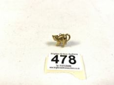375 GOLD PENDANT (CAT), 1.8 GRAMS