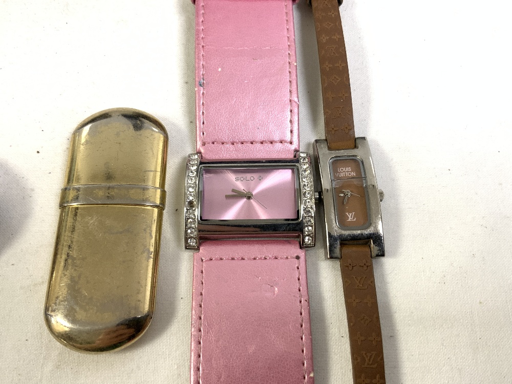 LADIES QUICKSILVER QUARTZ WRISTWATCH, A GENTS DITTO, EMPORIO ARMANI LADIES WRISTWATCH AND OTHER - Image 7 of 10