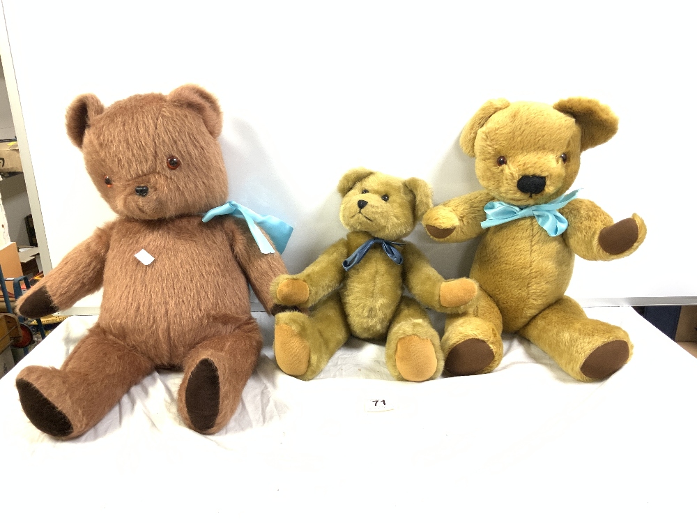 SIX VARIOUS TEDDY BEARS - ONE BY VALE TOYS - Image 5 of 7