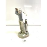 LLADRO FIGURE OF A GOLFER, 28CMS