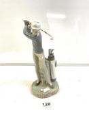 LLADRO FIGURE OF A GOLFER, 28CMS