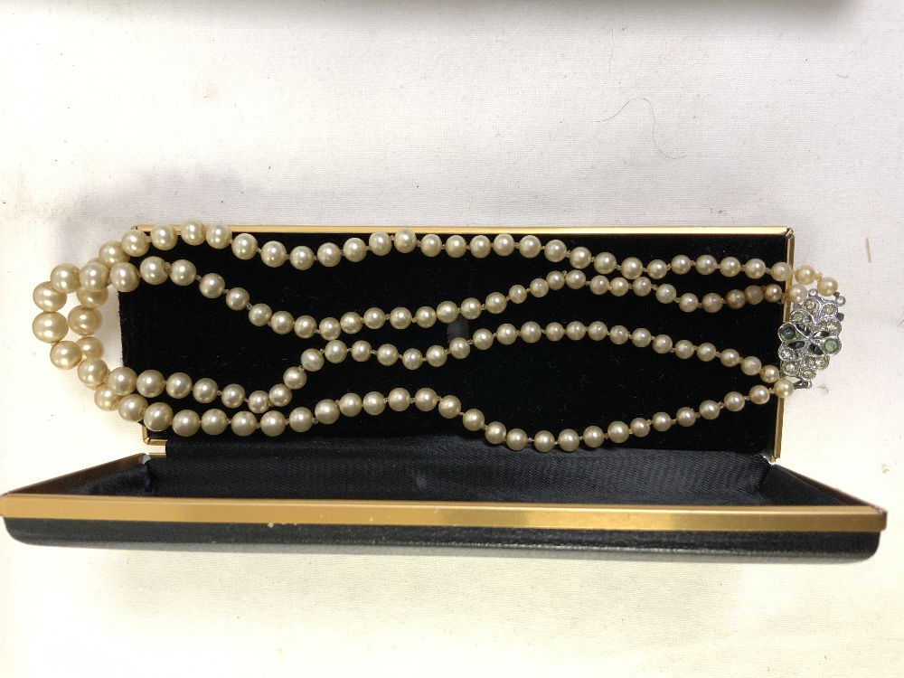 'POMPADOUR PEARLS' IN ORIGINAL CASE, AND MIXED COSTUME AND OTHER JEWELLERY - Image 6 of 6