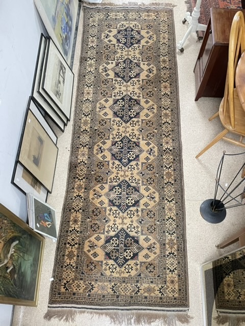 PERSIAN GEOMETRIC PATTERN RUNNER (290 X 92)