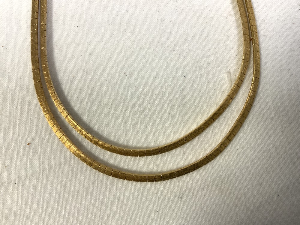 750 18K GOLD FLAT LINK 18-INCH NECKLACE 29.5 GRAMS - Image 3 of 5